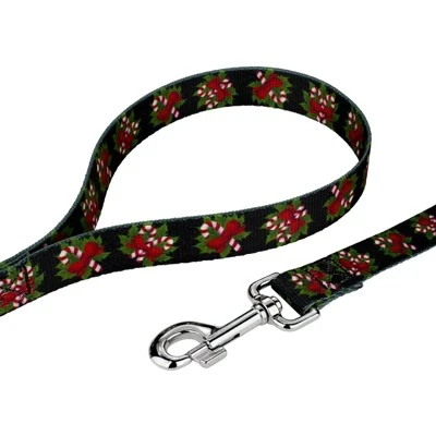 Country Brook Petz Deluxe Black Candy Cane Dog Collar And Leash 8 Country Brook Petz Deluxe Black Candy Cane Dog Collar And Leash - Image 6