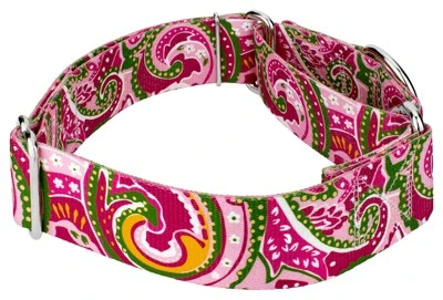 Country Brook Petz 1 1/2 Inch Pink Paisley Martingale Dog Collar 6 Country Brook Petz 1 1/2 Inch Pink Paisley Martingale Dog Collar - Image 4