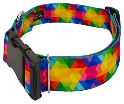Country Brook Petz 1 1/2 Inch Deluxe Kaleidoscope Dog Collar 3 Country Brook Petz 1 1/2 Inch Deluxe Kaleidoscope Dog Collar