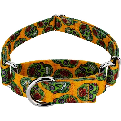 Country Brook Design Sugar Skulls Martingale Dog Collar 6 Country Brook Design Sugar Skulls Martingale Dog Collar - Image 4