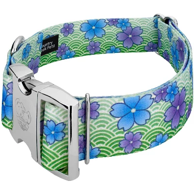Country Brook Petz HossFit Jr Wide Premium Dog Collar - Spring Collection 4 Country Brook Petz HossFit Jr Wide Premium Dog Collar - Spring Collection - Image 2