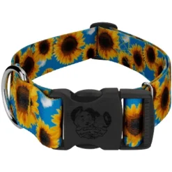 Country Brook Petz 1 1/2 Inch Deluxe Sunflowers Dog Collar -Pet Supplies Online GUEST 28fc2263 5706 4506 8902 c7c6f04c3715