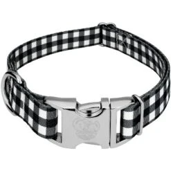 Country Brook Petz Premium Black & White Buffalo Plaid Dog Collar -Pet Supplies Online GUEST 29a6ea84 8d56 4133 a260 088956e7975c