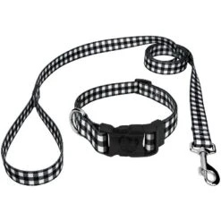 Country Brook Petz Deluxe Black & White Buffalo Plaid Dog Collar And Leash -Pet Supplies Online GUEST 2b7b1145 93db 466b 8fba b74d8a937c1b