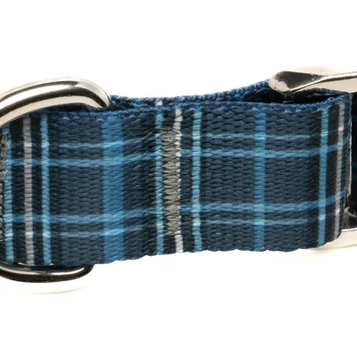 Country Brook Petz Premium Navy Plaid Dog Collar 5 Country Brook Petz Premium Navy Plaid Dog Collar - Image 3
