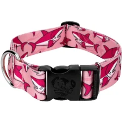 Country Brook Petz 1 1/2 Inch Deluxe Pink Sharks Dog Collar -Pet Supplies Online GUEST 46c1470e 56b7 44f6 85ba f04b06692849