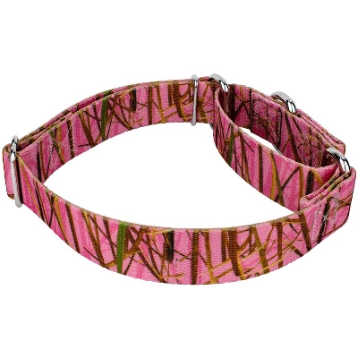 Country Brook Petz Pink Waterfowl Camo Martingale Dog Collar 4 Country Brook Petz Pink Waterfowl Camo Martingale Dog Collar - Image 2