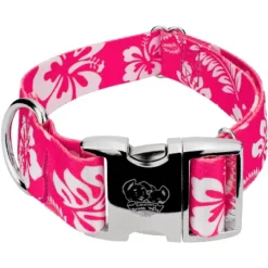 Country Brook Petz 1 1/2 Inch Premium Pink Hawaiian Dog Collar -Pet Supplies Online GUEST 53a71878 4d75 4237 a123 3c13c4bd7b17