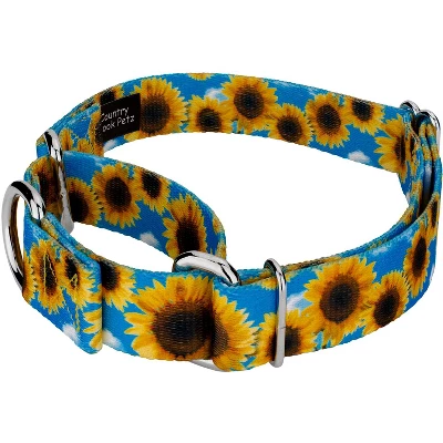 Country Brook Petz Sunflowers Martingale Dog Collar 3 Country Brook Petz Sunflowers Martingale Dog Collar