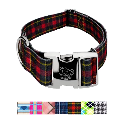 Country Brook Petz HossFit Jr Wide Premium Dog Collar - Plaid And Argyle Collection 6 Country Brook Petz HossFit Jr Wide Premium Dog Collar - Plaid And Argyle Collection - Image 4