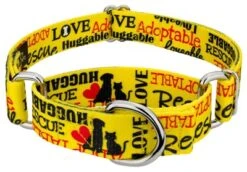 Country Brook Petz Yellow Loveable Rescue Martingale Dog Collar -Pet Supplies Online GUEST 6582f59f fd6c 4af5 9e95 d24c560f96e5