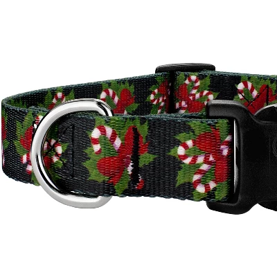 Country Brook Petz Deluxe Black Candy Cane Dog Collar And Leash 7 Country Brook Petz Deluxe Black Candy Cane Dog Collar And Leash - Image 5