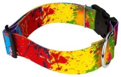 Country Brook Petz 1 1/2 Inch Deluxe Paint Splatter Dog Collar -Pet Supplies Online GUEST 67005b98 179f 4b35 9270 72375401de7f