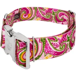 Country Brook Petz 1 1/2 Inch Premium Pink Paisley Dog Collar -Pet Supplies Online GUEST 68325f38 3c22 40a5 a2fe b754fbfea1b6 1