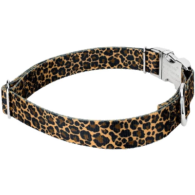 Country Brook Petz Premium Leopard Print Dog Collar 4 Country Brook Petz Premium Leopard Print Dog Collar - Image 2