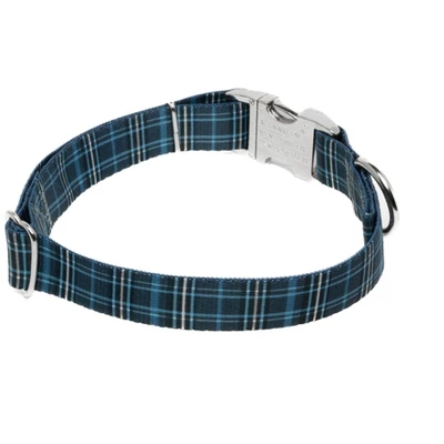 Country Brook Petz Premium Navy Plaid Dog Collar 4 Country Brook Petz Premium Navy Plaid Dog Collar - Image 2