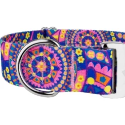 Country Brook Petz 1 1/2 Inch Premium Blue Boho Mandala Dog Collar -Pet Supplies Online GUEST 70d3b270 30fc 4065 9b01 e28af62bcc9b