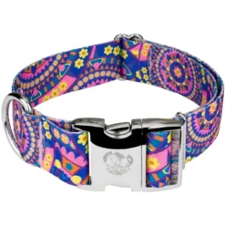 Country Brook Petz 1 1/2 Inch Premium Blue Boho Mandala Dog Collar -Pet Supplies Online GUEST 724e01f9 53bb 4eee b68b e75c7d287249