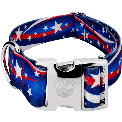 Country Brook Petz 1 1/2 Inch Premium Star Spangled Dog Collar 7 Country Brook Petz 1 1/2 Inch Premium Star Spangled Dog Collar - Image 5