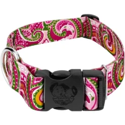 Country Brook Petz 1 1/2 Inch Deluxe Pink Paisley Dog Collar -Pet Supplies Online GUEST 762a7568 beac 4c34 92c7 7c229aa33ab7