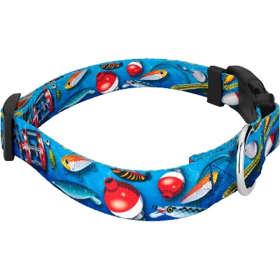 Country Brook Petz Deluxe Gone Fishin' Dog Collar And Leash 5 Country Brook Petz Deluxe Gone Fishin' Dog Collar And Leash - Image 3