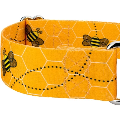 Country Brook Petz 1 1/2 Inch Busy Bee Martingale Dog Collar 6 Country Brook Petz 1 1/2 Inch Busy Bee Martingale Dog Collar - Image 4
