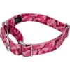 Country Brook Petz Pink Bone Camo Martingale Dog Collar