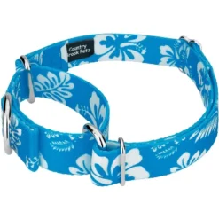 Country Brook Design - Blue Hawaiian Martingale Dog Collar