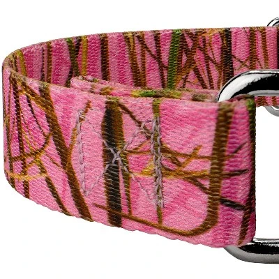 Country Brook Petz Pink Waterfowl Camo Martingale Dog Collar 5 Country Brook Petz Pink Waterfowl Camo Martingale Dog Collar - Image 3