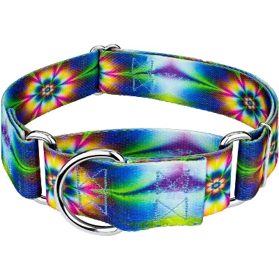 Country Brook Petz 2 Inch Tie Dye Flowers Martingale Dog Collar 7 Country Brook Petz 2 Inch Tie Dye Flowers Martingale Dog Collar - Image 5