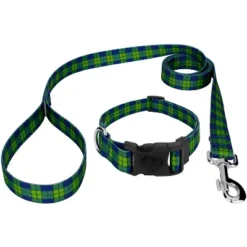 Country Brook Petz Deluxe Blue And Green Plaid Dog Collar And Leash -Pet Supplies Online GUEST 7f92c252 2c90 4e00 aa21 f73c4fc20e9d