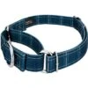 Country Brook Petz Navy Plaid Martingale Dog Collar