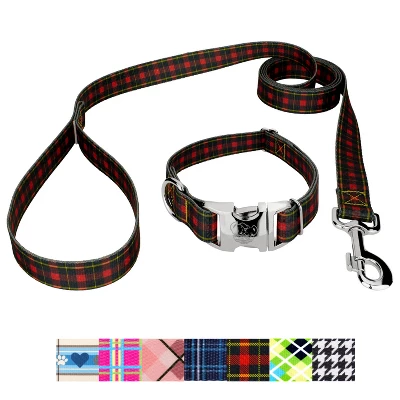 Country Brook Petz Premium Dog Collar And Leash - Plaid And Argyle Collection 7 Country Brook Petz Premium Dog Collar And Leash - Plaid And Argyle Collection - Image 5