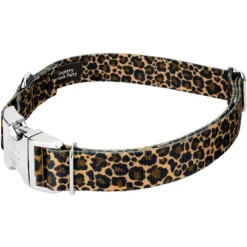 Country Brook Petz Premium Leopard Print Dog Collar