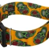 Country Brook Petz 1 1/2 Inch Deluxe Sugar Skulls Dog Collar