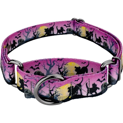 Country Brook Petz Graveyard Gunmetal Martingale Dog Collar (1 Inch, Extra Large) 6 Country Brook Petz Graveyard Gunmetal Martingale Dog Collar (1 Inch, Extra Large) - Image 4