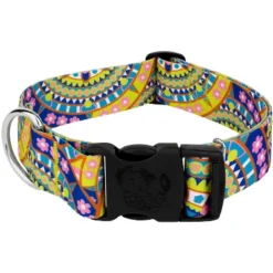 Country Brook Petz 1 1/2 Inch Deluxe Yellow Boho Mandala Dog Collar -Pet Supplies Online GUEST cdf5250e f0ac 4741 ada4 a62523dc5dcf