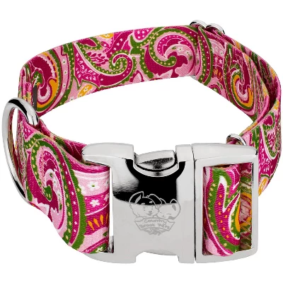 Country Brook Petz HossFit Jr Wide Premium Dog Collar - Paisley Collection (Pink Paisley, Medium) 12 Country Brook Petz HossFit Jr Wide Premium Dog Collar - Paisley Collection (Pink Paisley, Medium) - Image 10