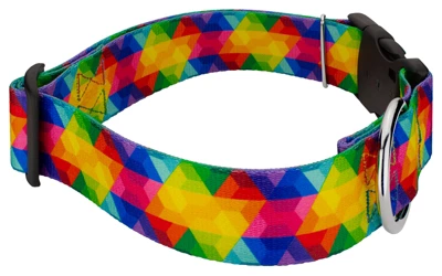Country Brook Petz 1 1/2 Inch Deluxe Kaleidoscope Dog Collar 4 Country Brook Petz 1 1/2 Inch Deluxe Kaleidoscope Dog Collar - Image 2