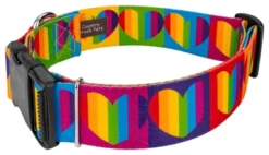 Country Brook Petz 1 1/2 Inch Deluxe Rainbow Hearts Dog Collar -Pet Supplies Online GUEST d8fab74f 6b55 4578 8bd6 6d53b9da94ab
