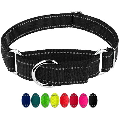Country Brook Petz Reflective Nylon Martingale Dog Collar 6 Country Brook Petz Reflective Nylon Martingale Dog Collar - Image 4