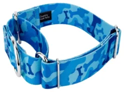 Country Brook Petz 1 1/2 Inch Blue Bone Camo Martingale Dog Collar -Pet Supplies Online GUEST dd150aa8 0603 480c a45f 0102e651abef