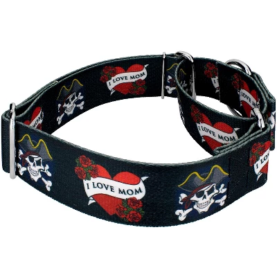 Country Brook Petz 2 Inch I Love Mom Martingale Dog Collar 4 Country Brook Petz 2 Inch I Love Mom Martingale Dog Collar - Image 2