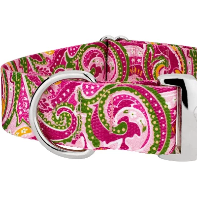 Country Brook Petz HossFit Jr Wide Premium Dog Collar - Paisley Collection (Pink Paisley, Medium) 7 Country Brook Petz HossFit Jr Wide Premium Dog Collar - Paisley Collection (Pink Paisley, Medium) - Image 5