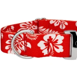 Country Brook Petz 1 1/2 Inch Premium Red Hawaiian Dog Collar -Pet Supplies Online GUEST e73691b6 371a 4f7a 8e17 af7a5e1fc132