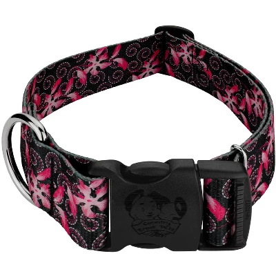 Country Brook Petz 1 1/2 Inch Deluxe Pink Honeysuckle Breeze Dog Collar 7 Country Brook Petz 1 1/2 Inch Deluxe Pink Honeysuckle Breeze Dog Collar - Image 5