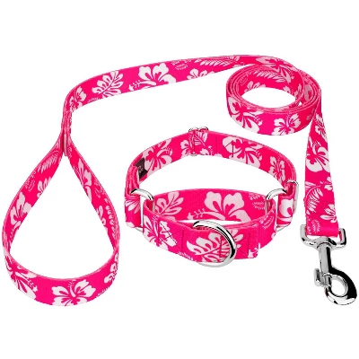Country Brook Petz Pink Hawaiian Martingale Dog Collar And Leash 8 Country Brook Petz Pink Hawaiian Martingale Dog Collar And Leash - Image 6