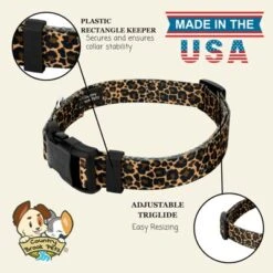 Country Brook Petz Deluxe Leopard Print Dog Collar - Made In The U.S.A. (1/2 Inch, Extra Small) -Pet Supplies Online GUEST f32f45e2 5163 4bc8 8cb5 4344022963e6