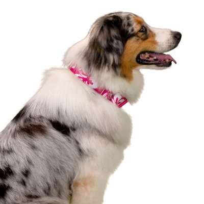 Country Brook Petz 1 1/2 Inch Pink Hawaiian Martingale Dog Collar 8 Country Brook Petz 1 1/2 Inch Pink Hawaiian Martingale Dog Collar - Image 6