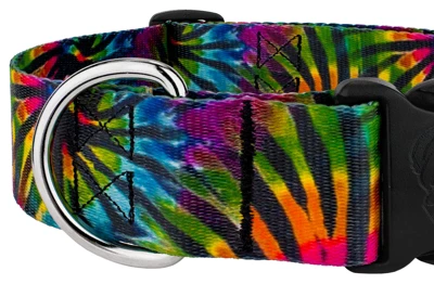 Country Brook Petz 1 1/2 Inch Deluxe Tie Dye Stripes Dog Collar 6 Country Brook Petz 1 1/2 Inch Deluxe Tie Dye Stripes Dog Collar - Image 4